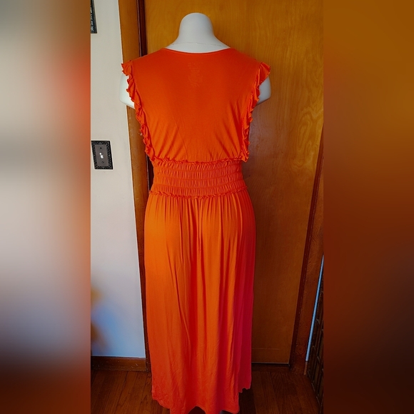 🧡$15 Time and Tru Orange Maxi Dress — NWT — Size XXL 🧡NWT - Picture 4 of 7